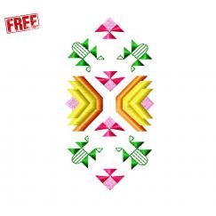 Geometric ornament. Free Machine Embroidery Design #f0316
