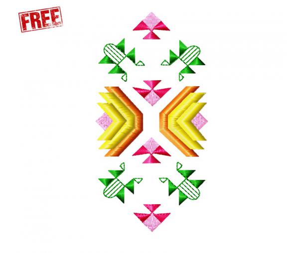 Geometric ornament. Free Machine Embroidery Design #f0316
