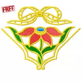 Abstrakte Blume. Kostenlose Maschinenstickerei Design #f0324