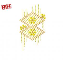 Geometric ornament. Free machine embroidery design #f0329
