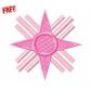 Abstract flower. Free machine embroidery design #f0330