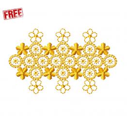 Floral ornament. Free embroidery file pes, jef and more #f331