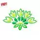 Ornement abstrait. Motif de broderie machine gratuit #f0387