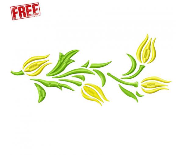 Безкоштовний дизайн "Жовті тюльпани" #f0191