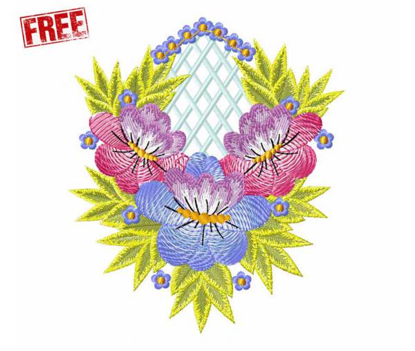 Floral Ornament, Free Design #f450