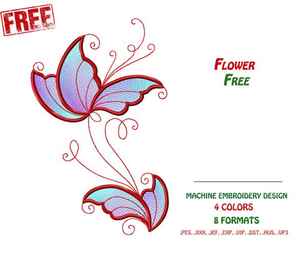 Ажурный цветочный орнамент. Бесплатный дизайн #0004