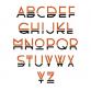 English alphabet. "Runa alphabet" #002