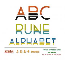 Англійський алфавіт. "Runa alphabet" #002