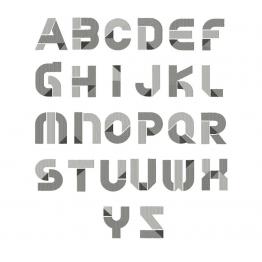 English alphabet, embroidery design #f099