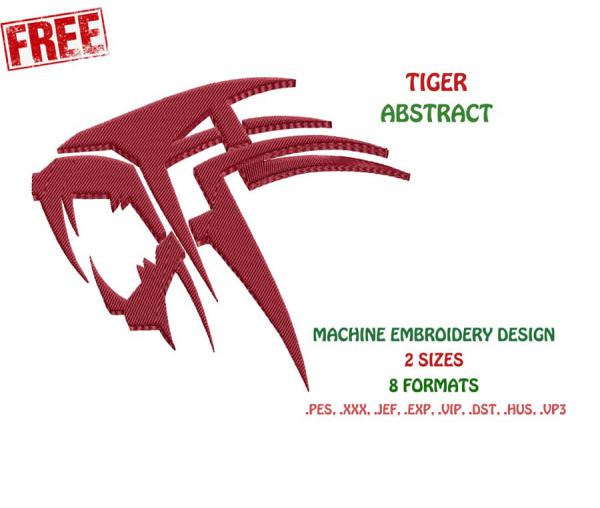 Conception de tigre abstraite gratuite #0021