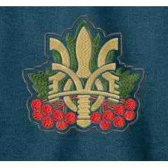 Chevron Trident Viburnum.. Machine embroidery design #NH_0022-16