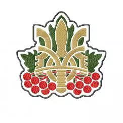 Chevron Trident Viburnum.. Machine embroidery design #NH_0022-16