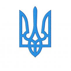 Ukrainischer Dreizack, Maschinenstickerei-Design #NH_0022-2