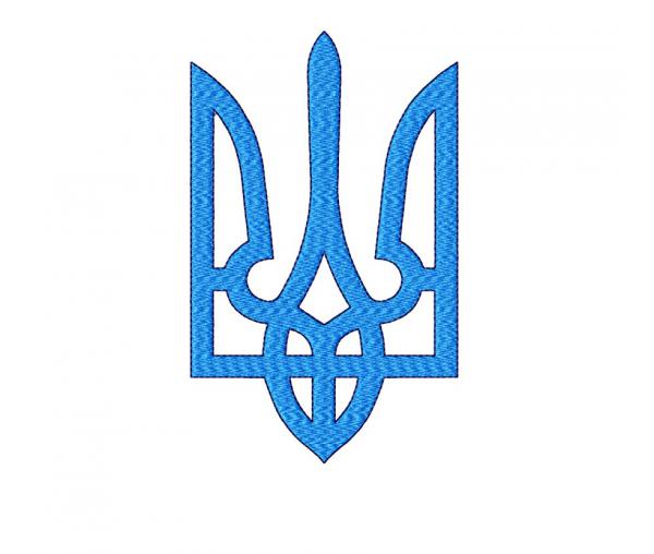 Ukrainischer Dreizack, Maschinenstickerei-Design #NH_0022-2