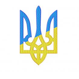 Ukrainischer Dreizack, Maschinenstickerei-Design #NH_0022-3
