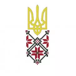 Trident on embroidery, machine embroidery design #NH_0022-5