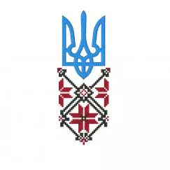 Trident on embroidery, machine embroidery design #NH_0022-5