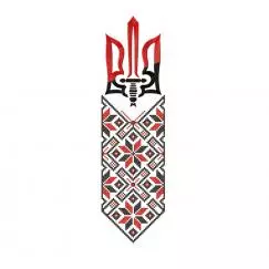 Embroidery with a Trident, machine embroidery design #NH_0022-6