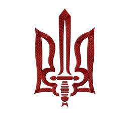 Тризуб герб України, дизайн машинної вишивки #NH_0022