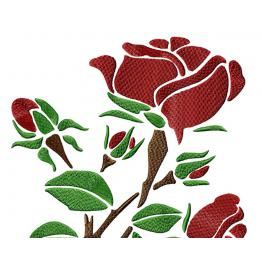 Красная роза - стилизованная #0029