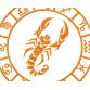 Signe du zodiaque Scorpion. Motif de broderie machine # 0045
