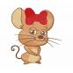 Миша з бантом Безкоштовний дизайн  # 0048
