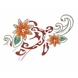 Tatouage de tortue de Polynésie #0052