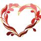 Heart of the leaves. free machine embroidery design #0058