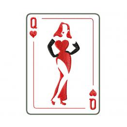 Queen, playing card. 3 sizes #77