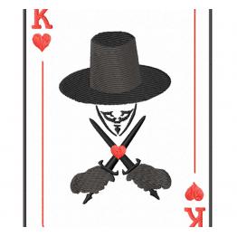 King, playing card. 3 sizes #78
