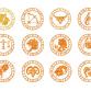 Collection of 12 Zodiac Signs. Machine Embroidery Design # 0091