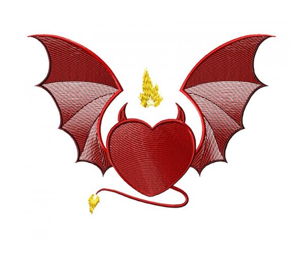 Heart with wings, Valentine's Day #0163