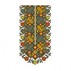 Украинский орнамент. Дизайн машинной вышивки крестиком #0216