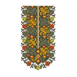 Украинский орнамент. Дизайн машинной вышивки крестиком #0216