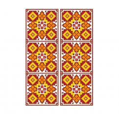 Ukrainian ornament. Machine embroidery design in cross stitch #0221