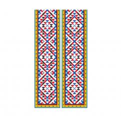 Украинский народный орнамент "Весна". Дизайн машинной вышивки крестиком #224