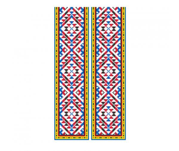 Ukrainian folk ornament "Spring". Machine embroidery design in cross stitch #224