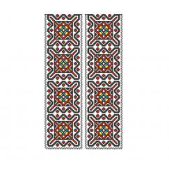 Украинский орнамент. Дизайн машинной вышивки крестиком #0232