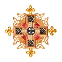 Celtic ornament, symmetrical embroidery design #0235