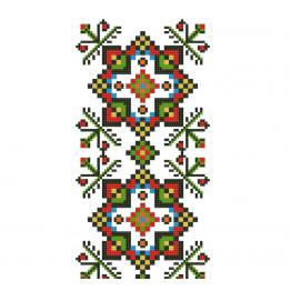 Украинский этнический орнамент, дизайн вышивки крестиком #0243_1