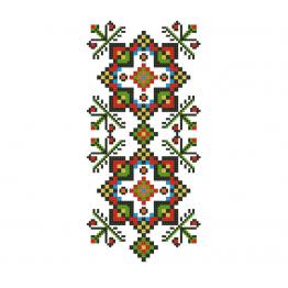 Ukrainian ethnic ornament, cross stitch blouse design #243_1