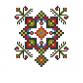 Украинский этнический орнамент, дизайн вышивки крестиком #0243_2