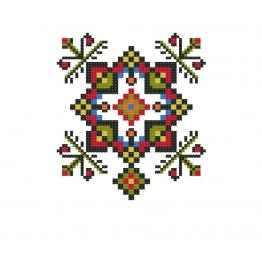 Ukrainian ethnic ornament, cross stitch blouse design #243_2