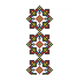 Ornement ethnique ukrainien, point de croix broderie #243_4