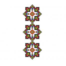 Ukrainian ethnic ornament, cross stitch blouse design #243_4