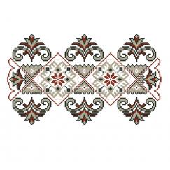 Украинский орнамент. Дизайн машинной вышивки крестиком #0244