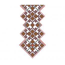 Украинский орнамент. Дизайн машинной вышивки крестиком #0250