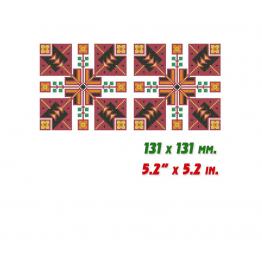 Украинский этнический орнамент, дизайн вышивки крестиком #0270_1