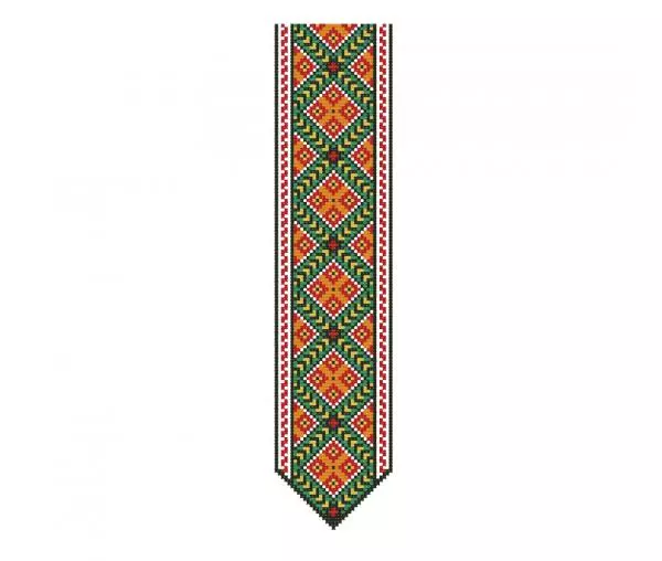 Ornement ethnique ukrainien, point de croix broderie #270_3