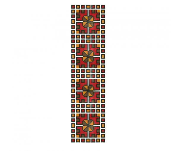 National Ukrainian ornament, cross stitch blouse design #271